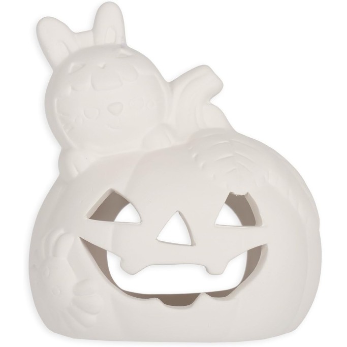 Legami, Halloween Kit Decorazione Portacandela di Halloween, Bunny, in Ceramica