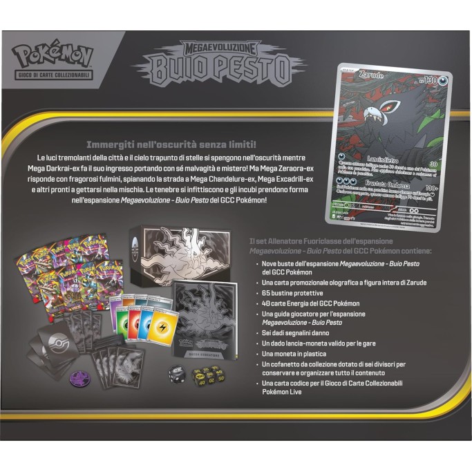 Pokémon set Allenatore Fuoriclasse dell’espansione Megaevoluzione, Buio Pesto del GCC Pokémon