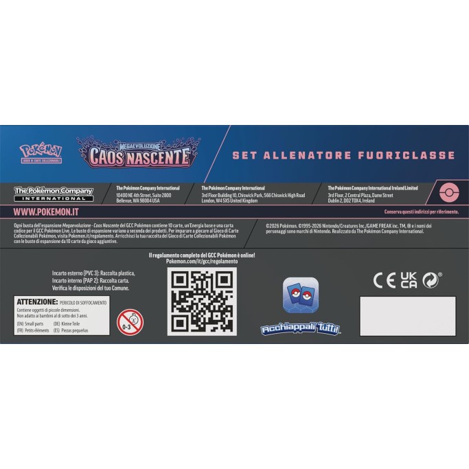 Pokémon, set Allenatore Fuoriclasse dell’espansione Megaevoluzione, Caos Nascente del GCC Pokémon