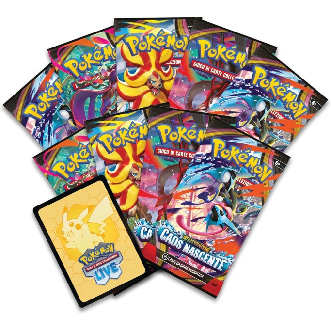 Pokémon, set Allenatore Fuoriclasse dell’espansione Megaevoluzione, Caos Nascente del GCC Pokémon