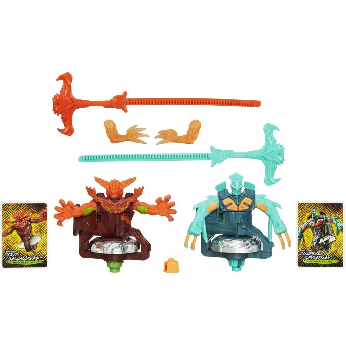Beyblade Shogun Steel BeyWarriors Fire vs. Water Element