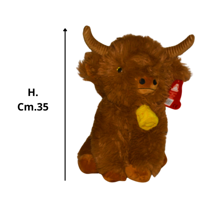 Peluches, Clif bisonte con campanella cm.35