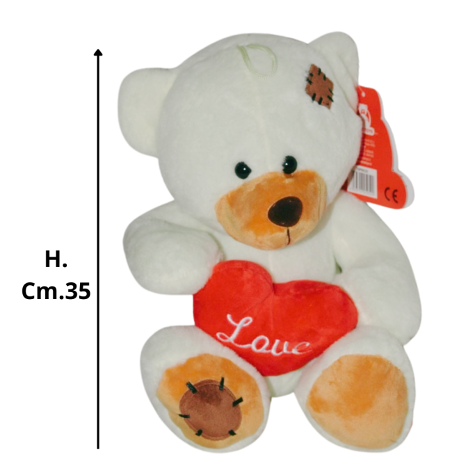 Peluches, Orso Marcy con cuore cm.35