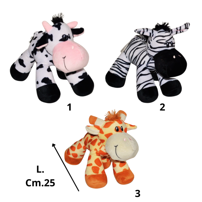 Peluches, Animali Maculati cm.25