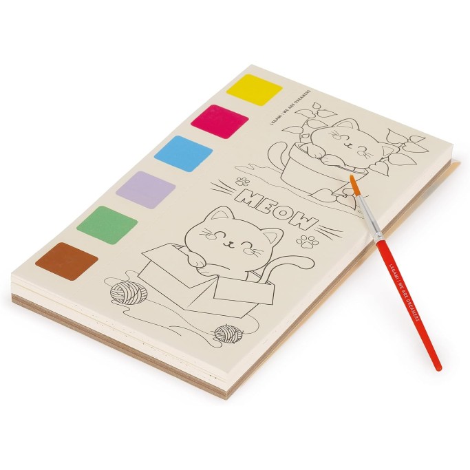 Legami, Album da colorare con Acquarelli, Cute Animals, Carta Spessa
