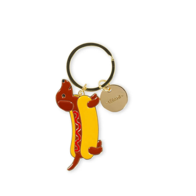 Legami, Portachiavi in Metallo Smaltato, Dachshund, What a Key Ring!
