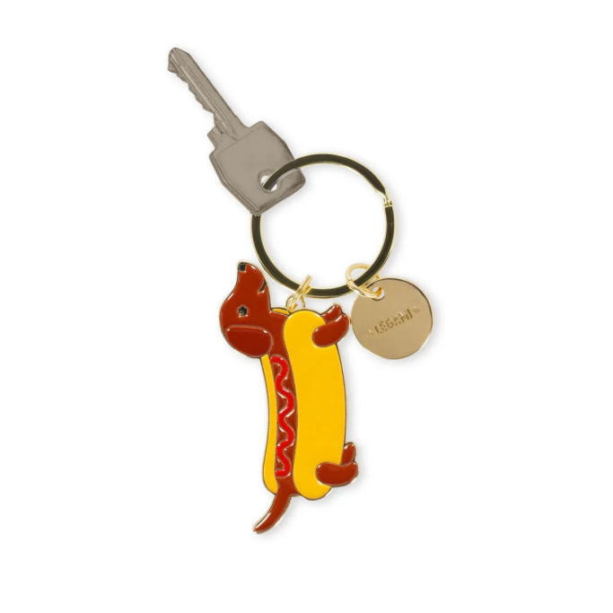 Legami, Portachiavi in Metallo Smaltato, Dachshund, What a Key Ring!