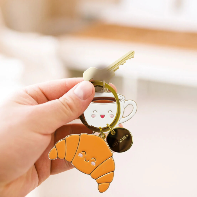 Legami, Portachiavi in Metallo Smaltato, Breakfast, What a Key Ring!