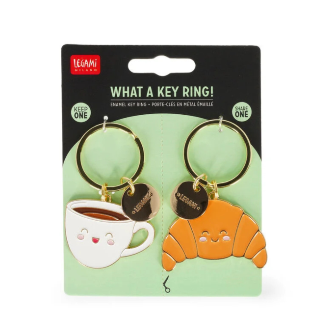 Legami, Portachiavi in Metallo Smaltato, Breakfast, What a Key Ring!