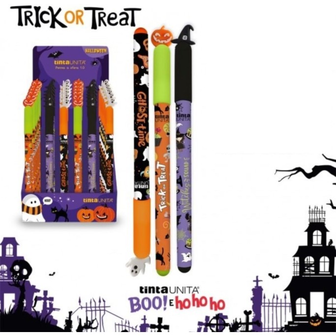 Tinta Unita 3 Penne Cancellabili Halloween