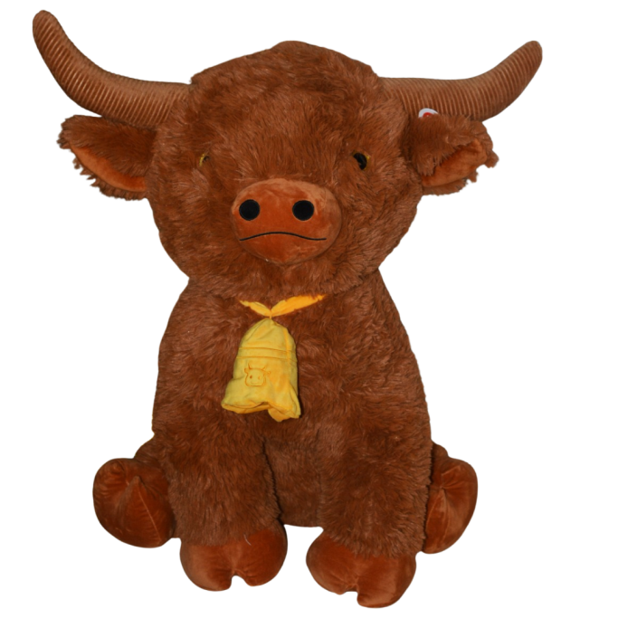 Peluches, Clip Bisonte con campana cm.80