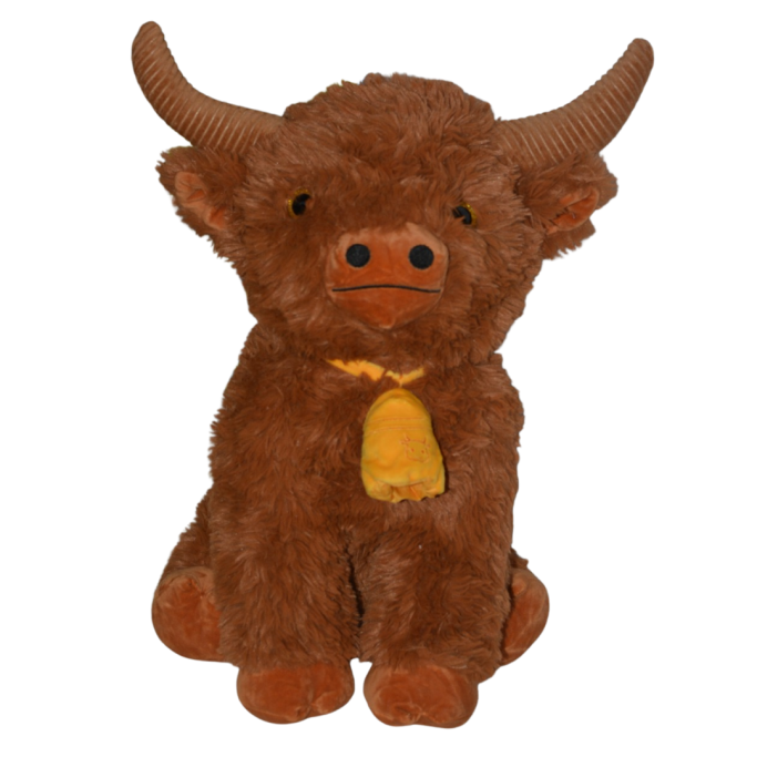 Peluches, Clif bisonte con campanella cm.55