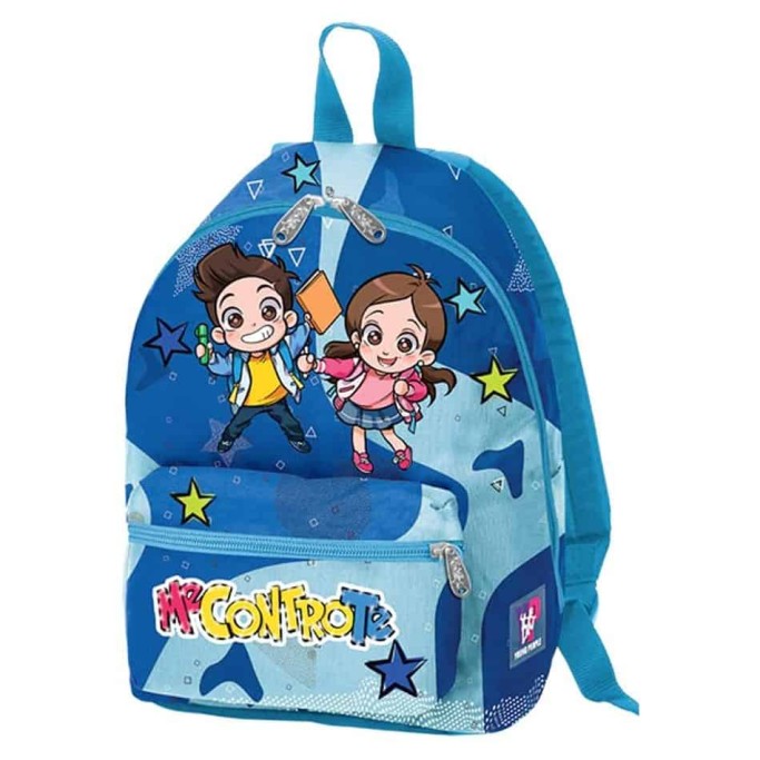 Zaino Mini ME CONTRO TE Glamour Square con Luci LED Blu