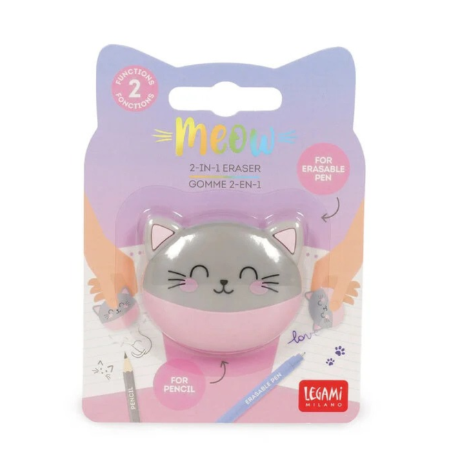 Legami, Gomma 2-in-1 - Meow - Kitty - Gatto