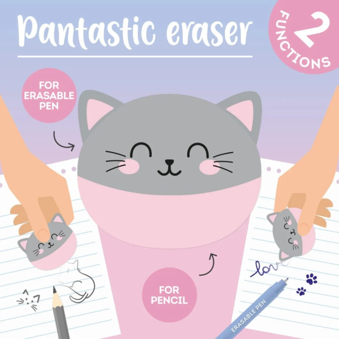 Legami, Gomma 2-in-1 - Meow - Kitty - Gatto