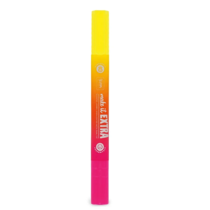 Legami, Evidenziatore Gigante Profumato con Doppia Punta, Make It Extra, Giallo e Rosa