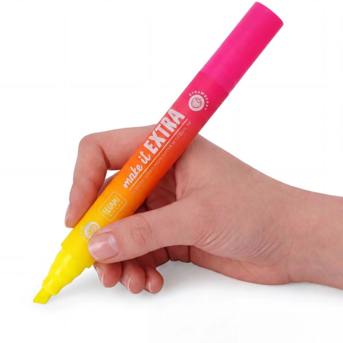 Legami, Evidenziatore Gigante Profumato con Doppia Punta, Make It Extra, Giallo e Rosa