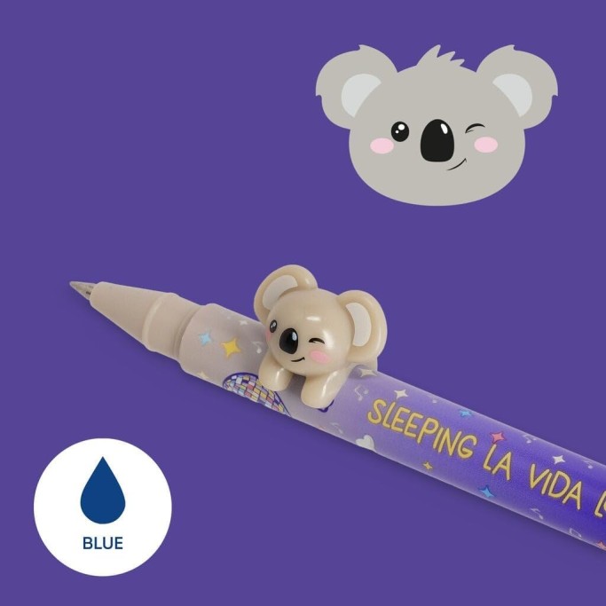 Legami, Penna Lovely Friends con Animaletto Decorativo Koala "Sleeping la Vida Loca"