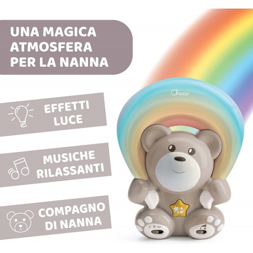 Chicco Rainbow Bear Proiettore Musicale, Luce No…