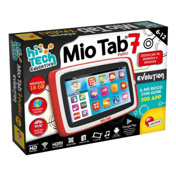 Lisciani-Mio Tab 7'' Evolution 2022, Bambini 6-12 Anni