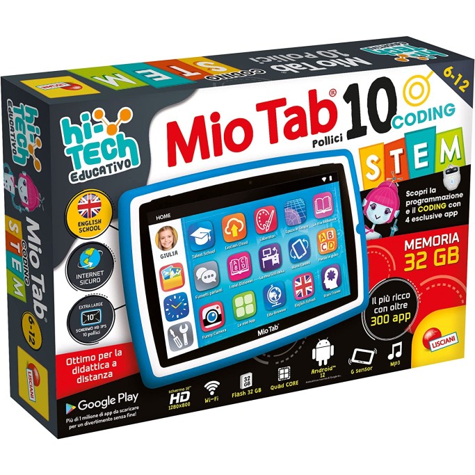 Lisciani-Mio Tab STEM Coding XL 2022, Bambini da 6 Anni