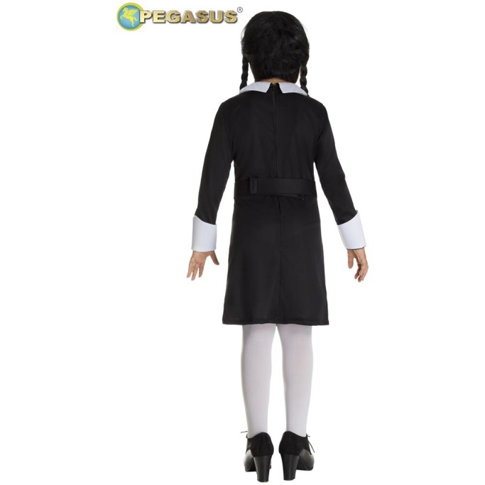 Costume di Carnevale Figlia horror bambina Mercoledi