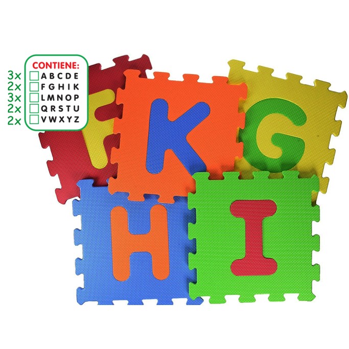 TAPPETINI LETTERE 5 PZ 5