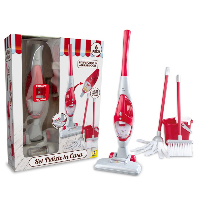 SET PULIZIE SCOPA ELETTRICA FUNZIONI REALI