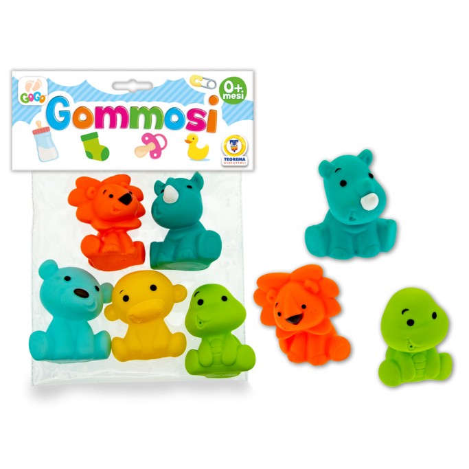 GOMMOSI ANIMALI BUFFI 5PZ