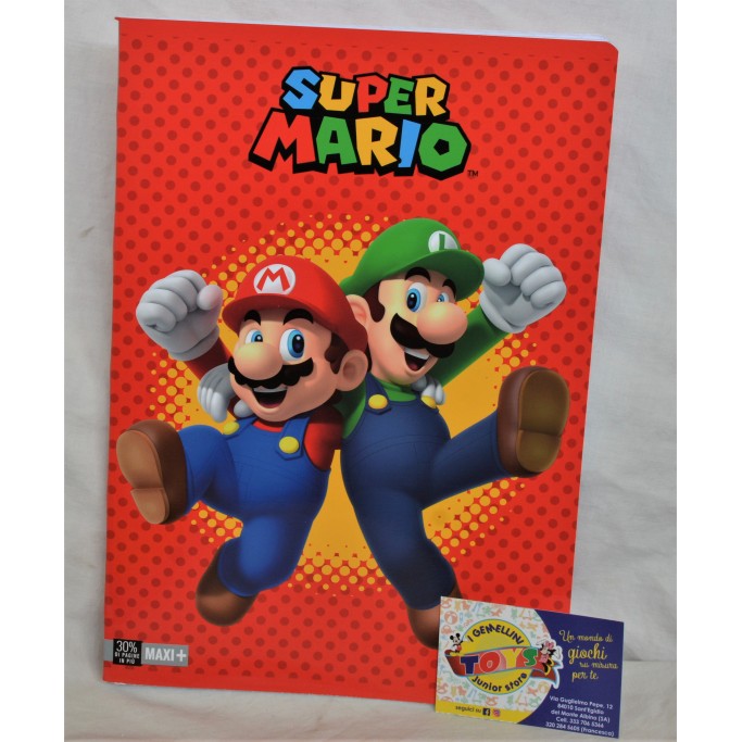 Quaderno maxi gr.100 Super Mario