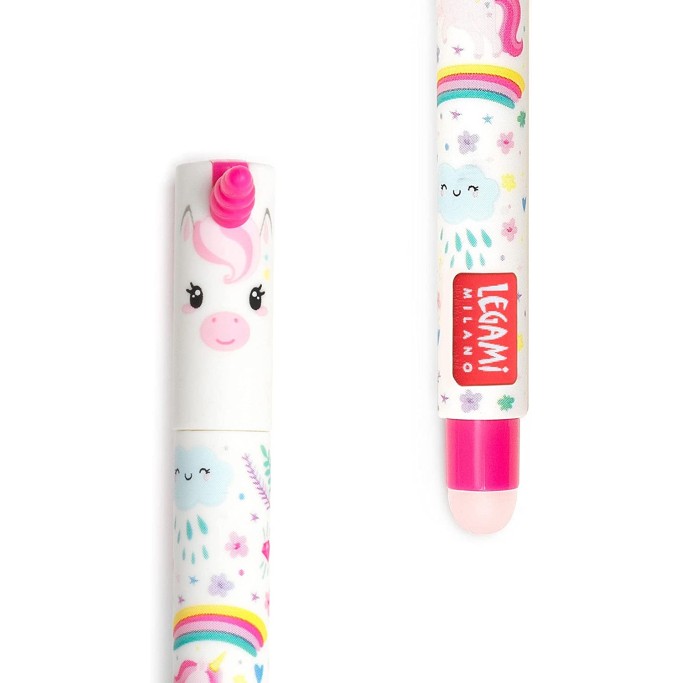 Legami, Penna Gel Cancellabile Tema Unicorno