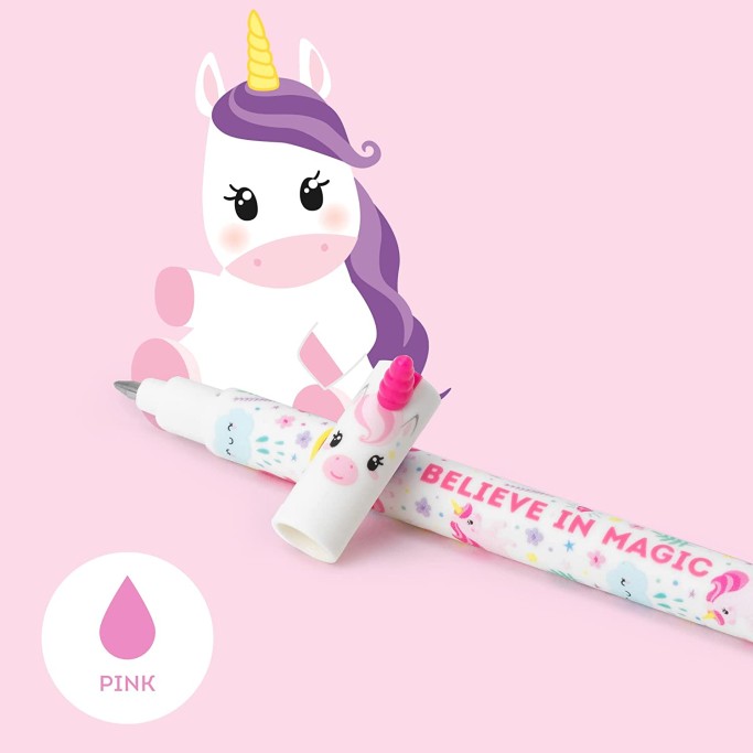 Legami, Penna Gel Cancellabile Tema Unicorno