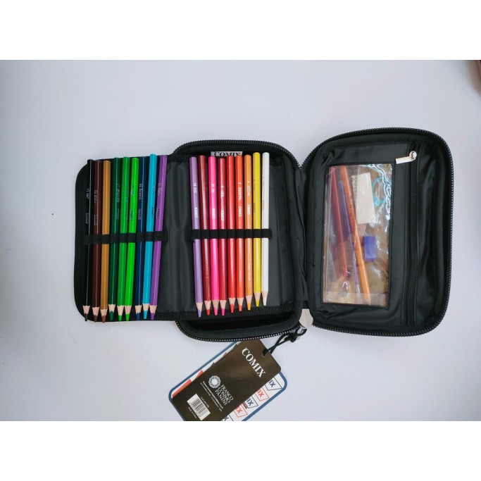 Astuccio Scuola Comix Shimmer Completo Maxi Zip