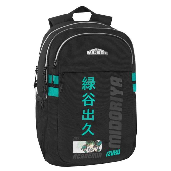 ZAINO ORGANIZZATO 3 ZIP URBAN BACKPACK, COMIX ANIME ZAINO MHA