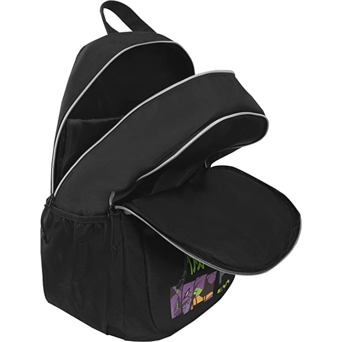 ZAINO ORGANIZZATO 3 ZIP URBAN BACKPACK COMIX ANIME EVANGELION ZAINO SCUOLA