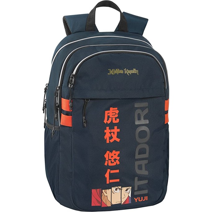ZAINO ORGANIZZATO 3 ZIP URBAN BACKPACK, COMIX ANIME JUJUTSU ZAINO