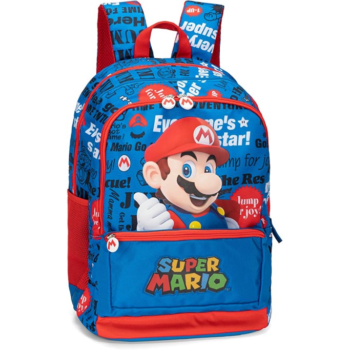 ZAINO SCUOLA MEDIA, ELEMENTARE Super Mario