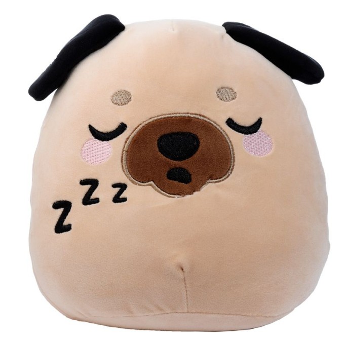 Cuscino di Peluche  Gus il Carlino  Animali Dolci