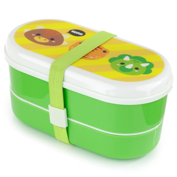 Portamerenda Alimenti Bento con Posate  Dinosauri