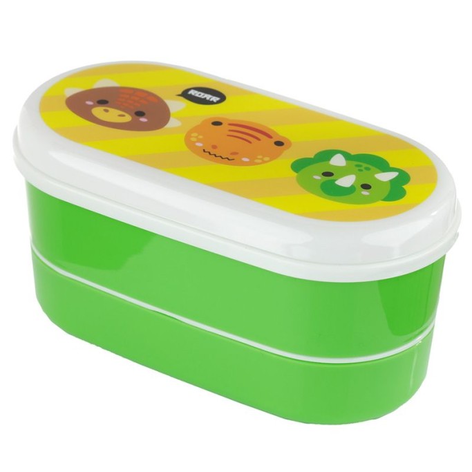 Portamerenda Alimenti Bento con Posate  Dinosauri