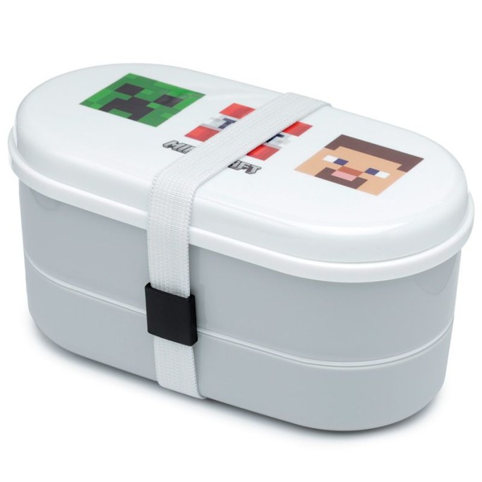 Portamerenda Alimenti Bento con Posate Minecraft