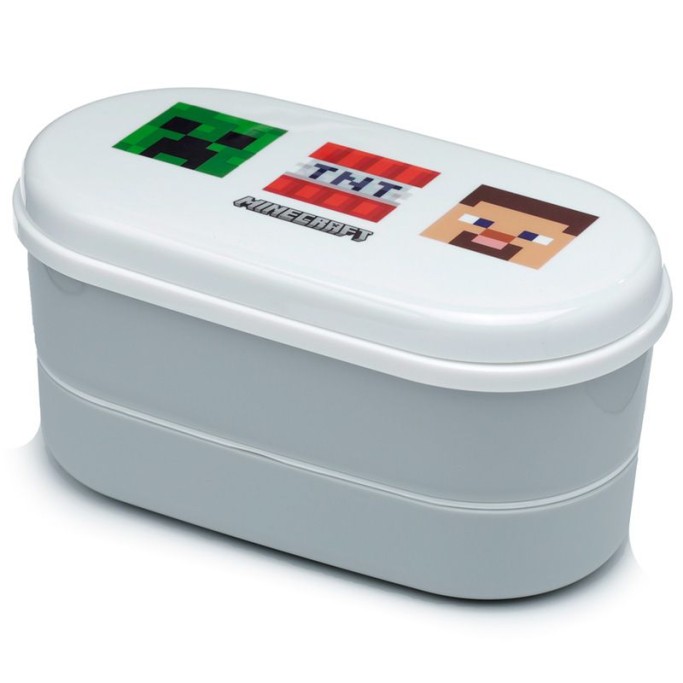 Portamerenda Alimenti Bento con Posate Minecraft