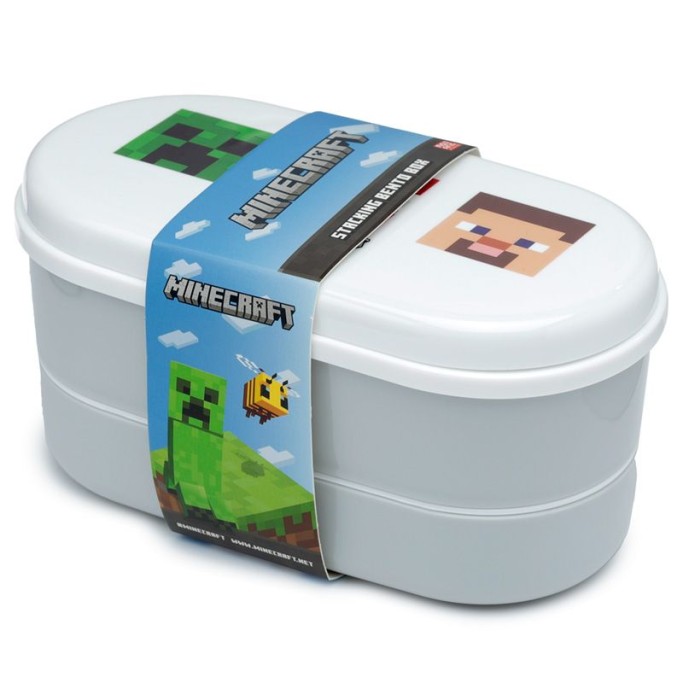 Portamerenda Alimenti Bento con Posate Minecraft
