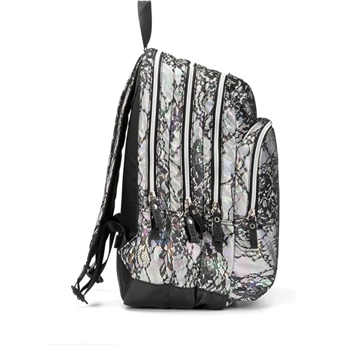 Zaino Scuola, Comix Romantic Silver, pizzo nero