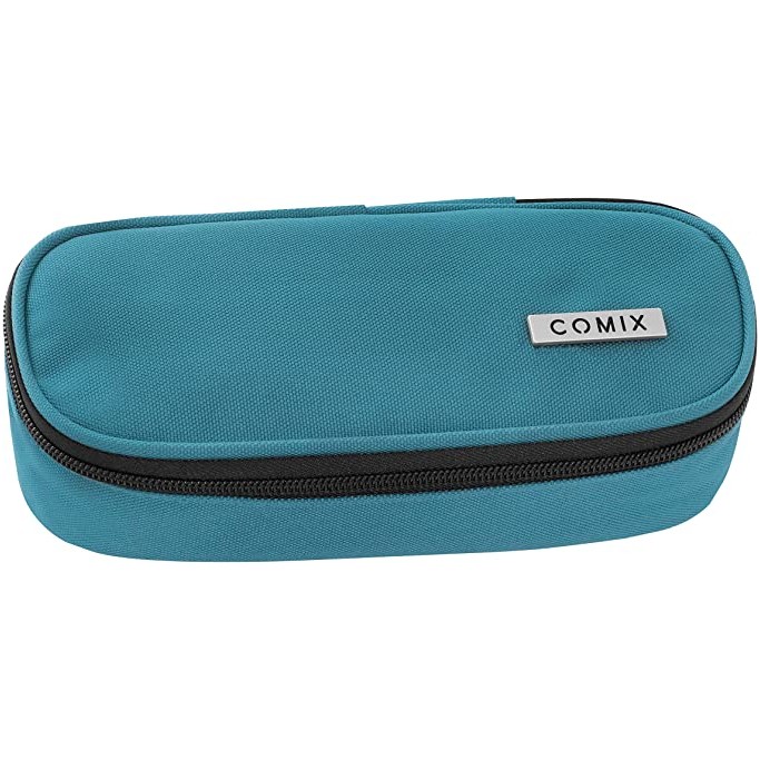 Astuccio Ovale Comix Mono Blu Petrolio