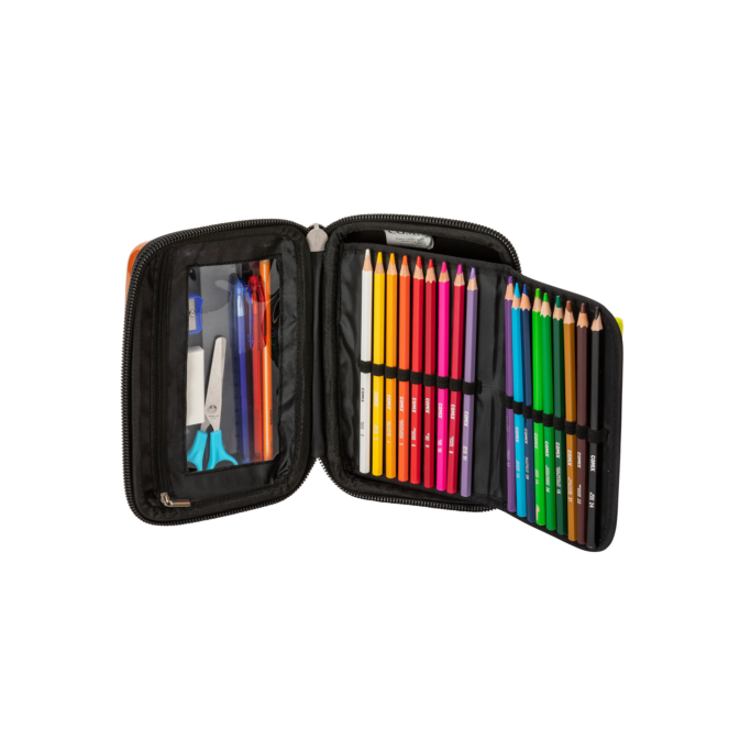 Comix Astuccio Corredo Maxi Zip Rigido, Aracione