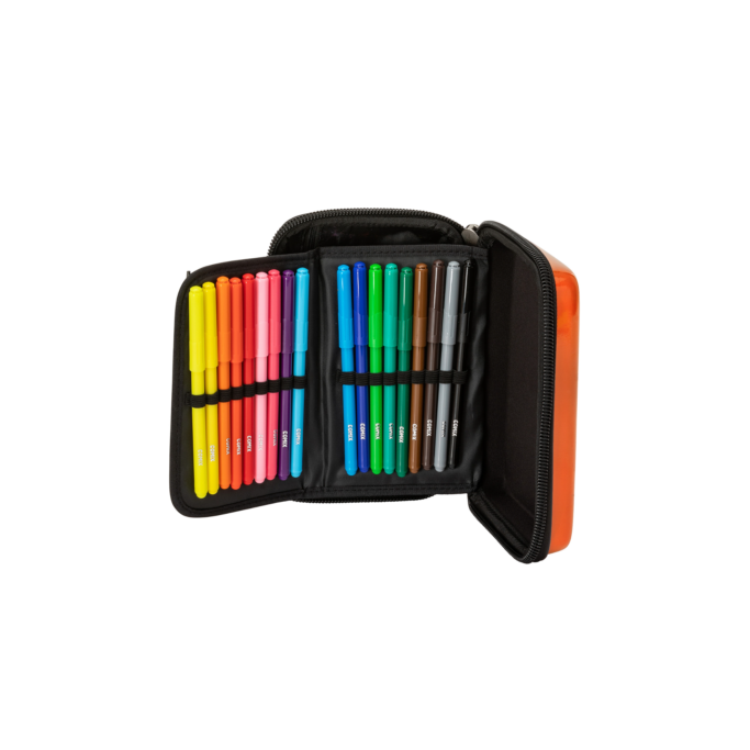 Comix Astuccio Corredo Maxi Zip Rigido, Aracione
