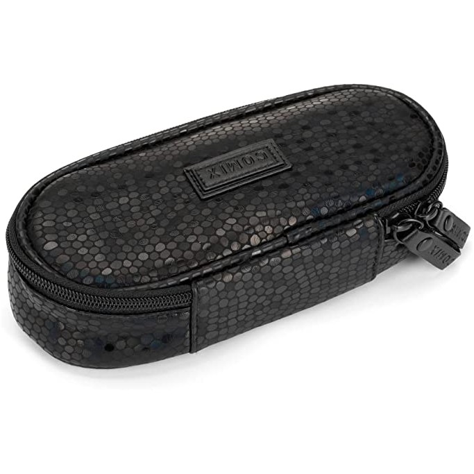 Astuccio Ovale Organizzato Python Black Comix Special, nero