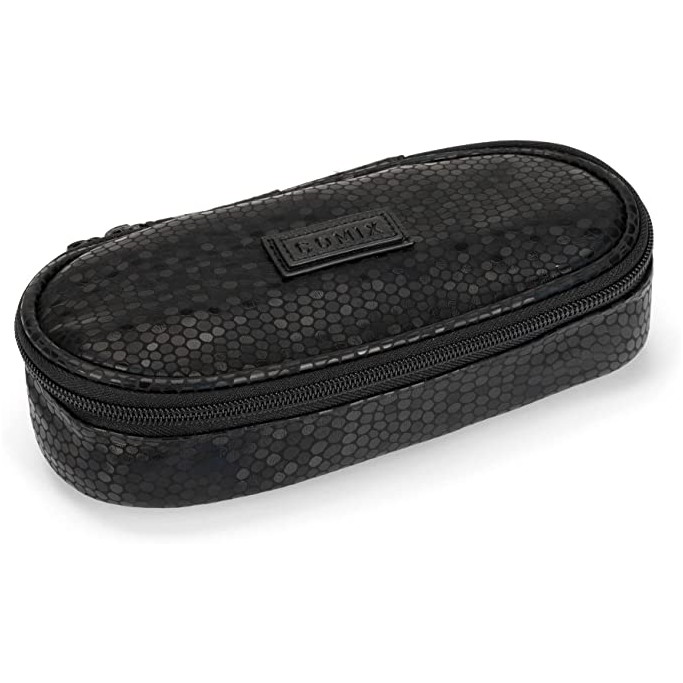 Astuccio Ovale Organizzato Python Black Comix Special, nero