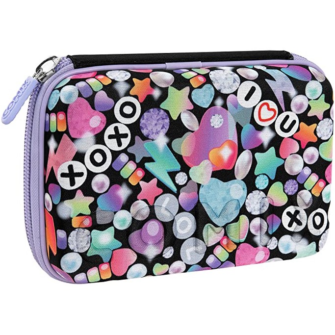 Astuccio Corredo Maxi Zip Comix Bright Girl